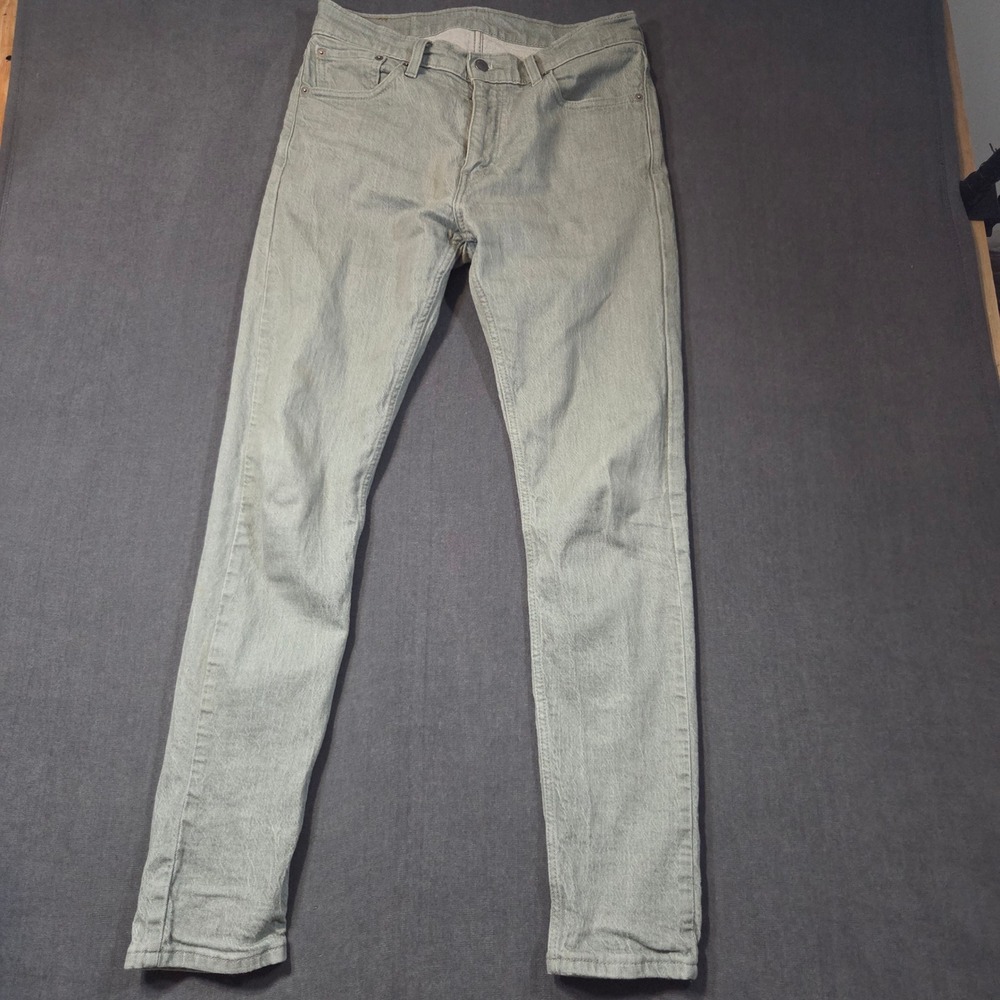 Levi's 512 Slim Taper Jeans Mens 32x34 Sage Green Denim Pants 28833-0614